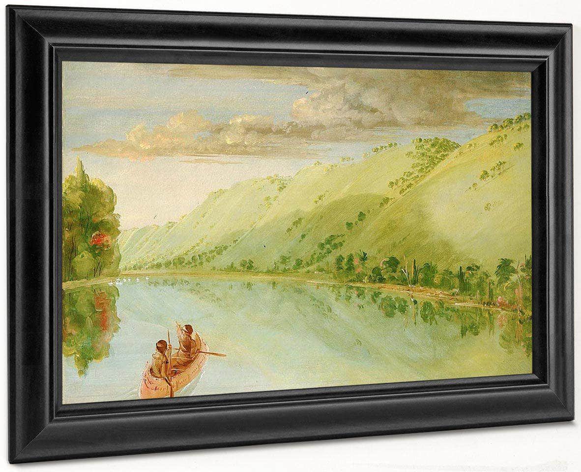 Madame Ferrebault's Prairie, Above Prairie Du Chien By George Catlin Fine Art Print