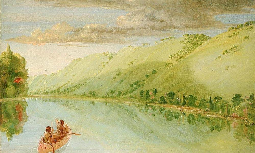 Madame Ferrebault's Prairie, Above Prairie Du Chien By George Catlin Fine Art Print