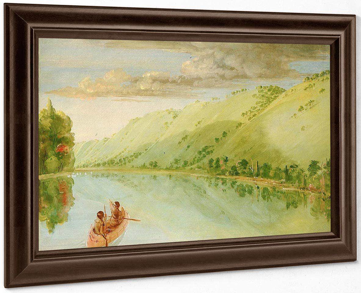 Madame Ferrebault's Prairie, Above Prairie Du Chien By George Catlin Fine Art Print