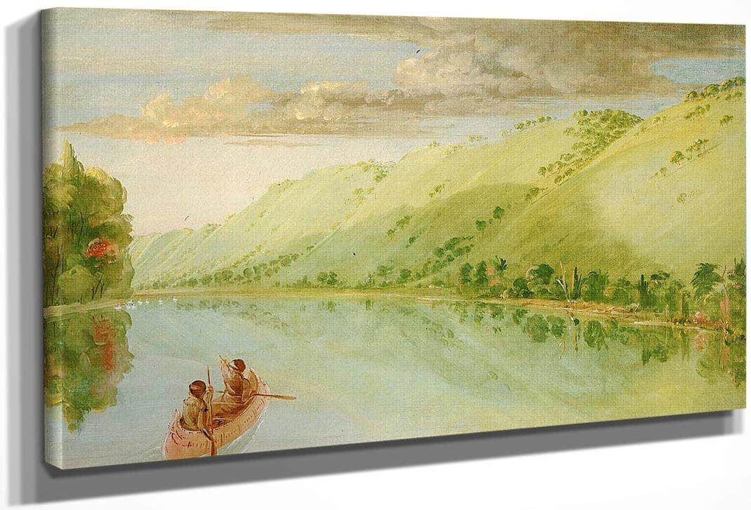 Madame Ferrebault's Prairie, Above Prairie Du Chien By George Catlin Fine Art Print