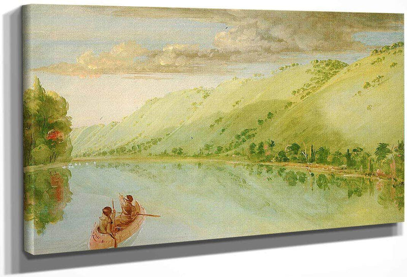 Madame Ferrebault's Prairie, Above Prairie Du Chien By George Catlin Fine Art Print