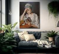 Madame Francois Buron 1769 Art Institute Of Chicago Dsc09457 By Jacques Louis David Fine Art Print