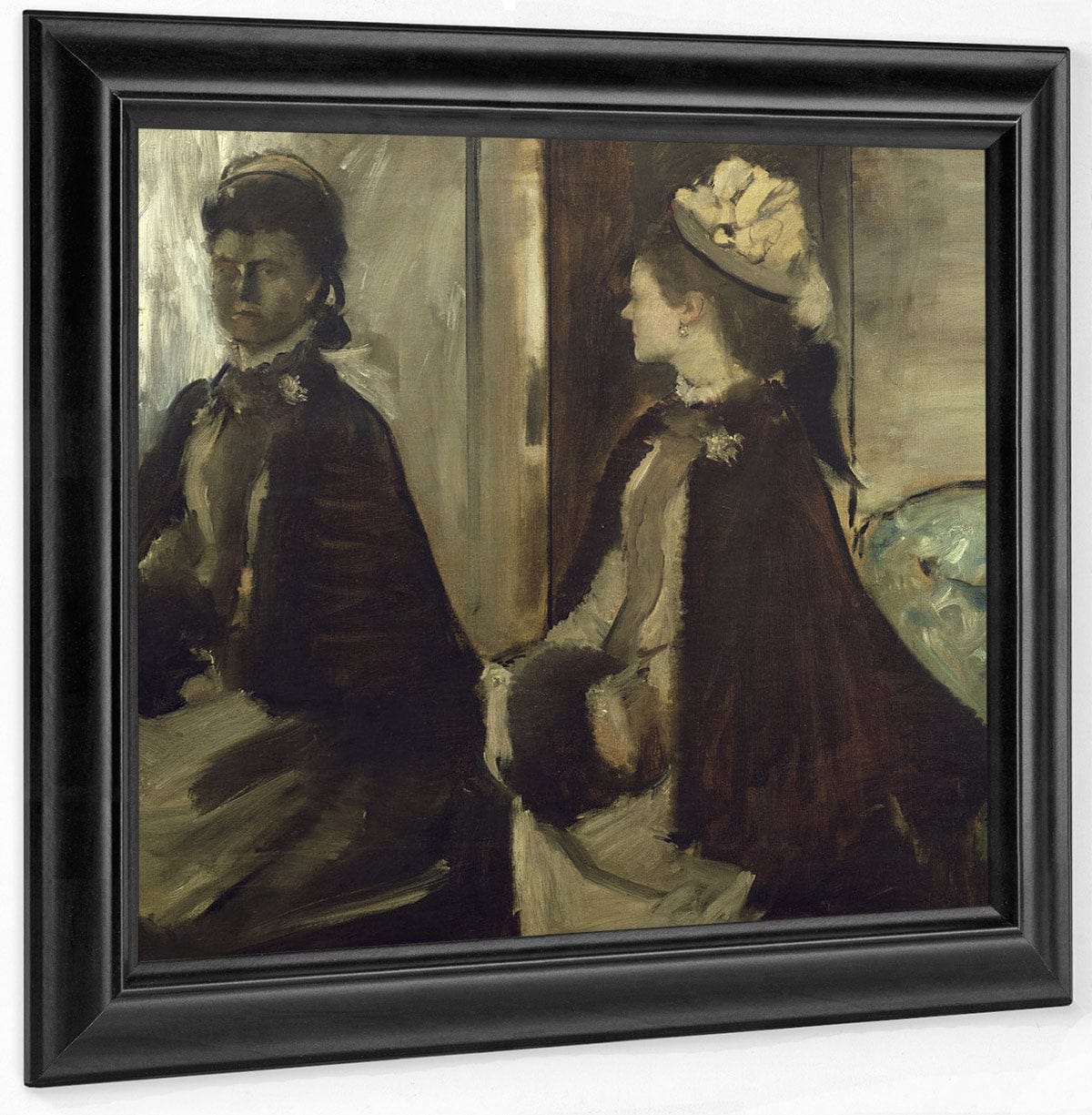Madame Jeantaud In The Mirror By Edgar Degas Fine Art Print