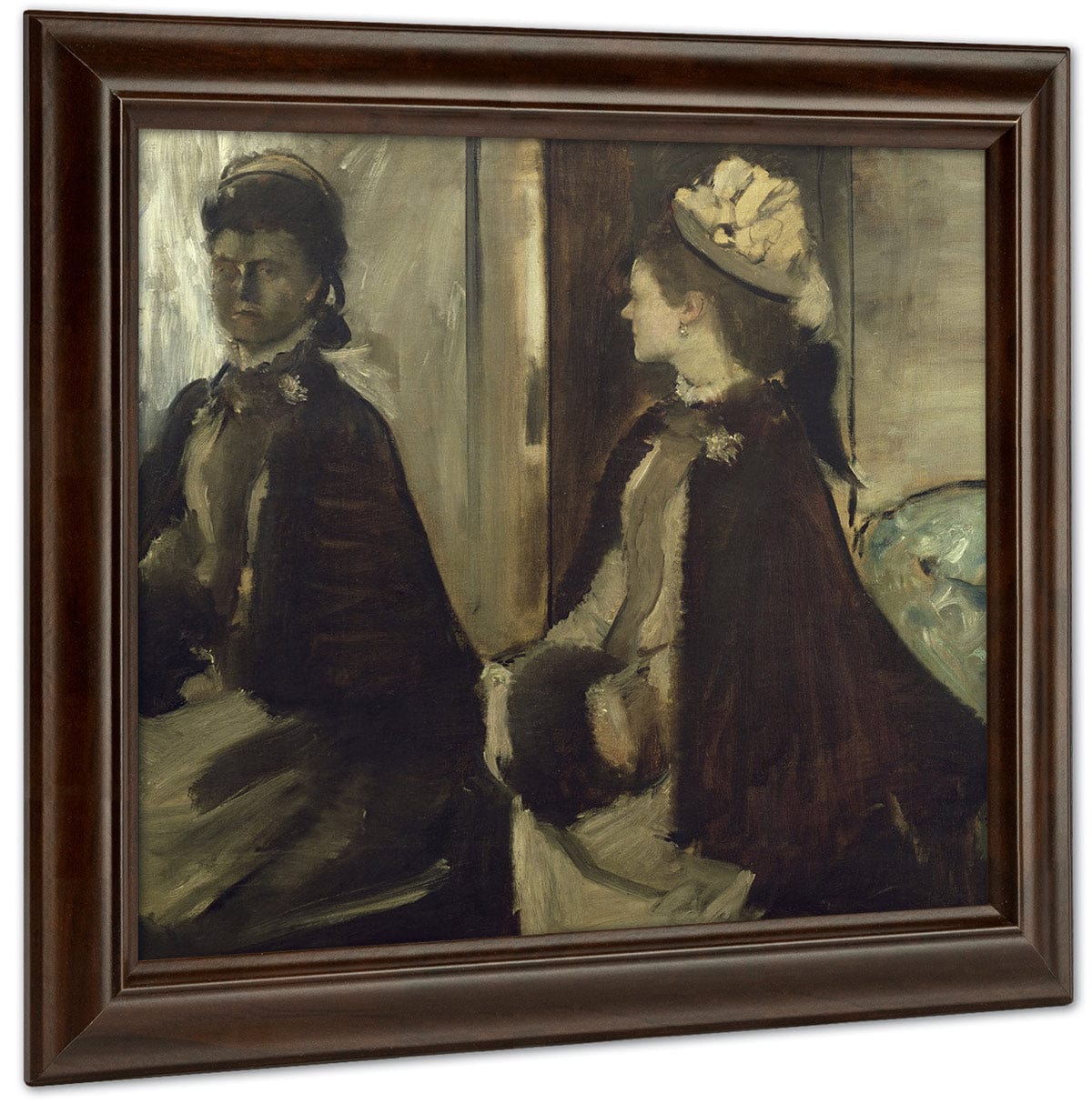 Madame Jeantaud In The Mirror By Edgar Degas Fine Art Print