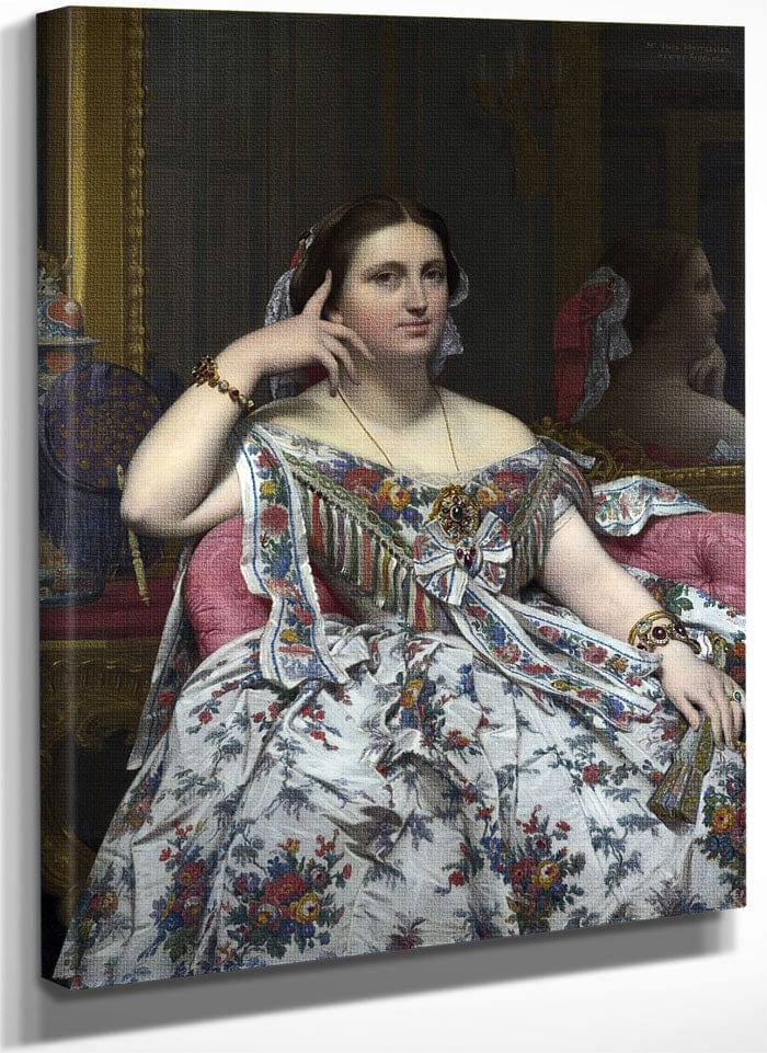 Madame Moitessier By Jean Auguste Dominique Ingres Fine Art Print