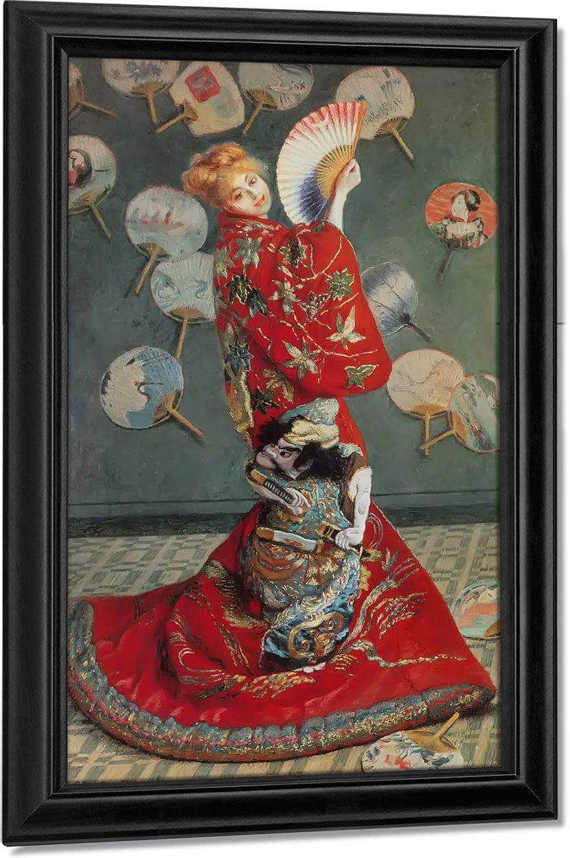 Madame Monet In Japanese Costume By Claude Monet Fine Art Print