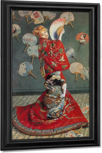 Madame Monet In Japanese Costume By Claude Monet Fine Art Print