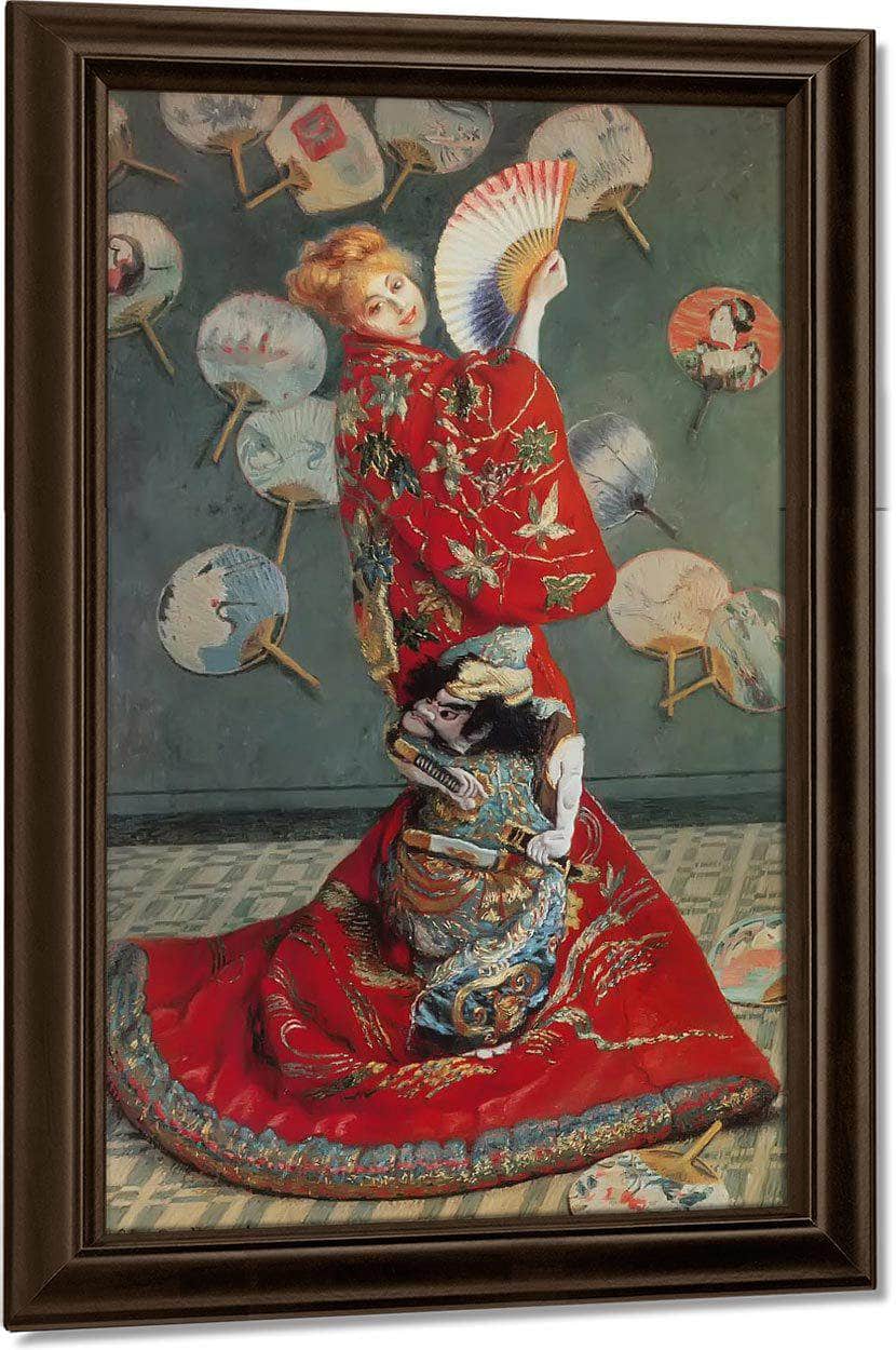 Madame Monet In Japanese Costume By Claude Monet Fine Art Print