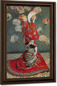 Madame Monet In Japanese Costume By Claude Monet Fine Art Print