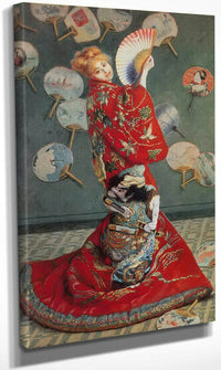 Madame Monet In Japanese Costume By Claude Monet Fine Art Print