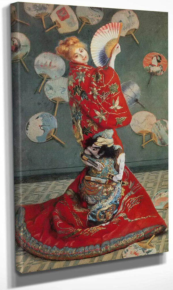 Madame Monet In Japanese Costume By Claude Monet Fine Art Print
