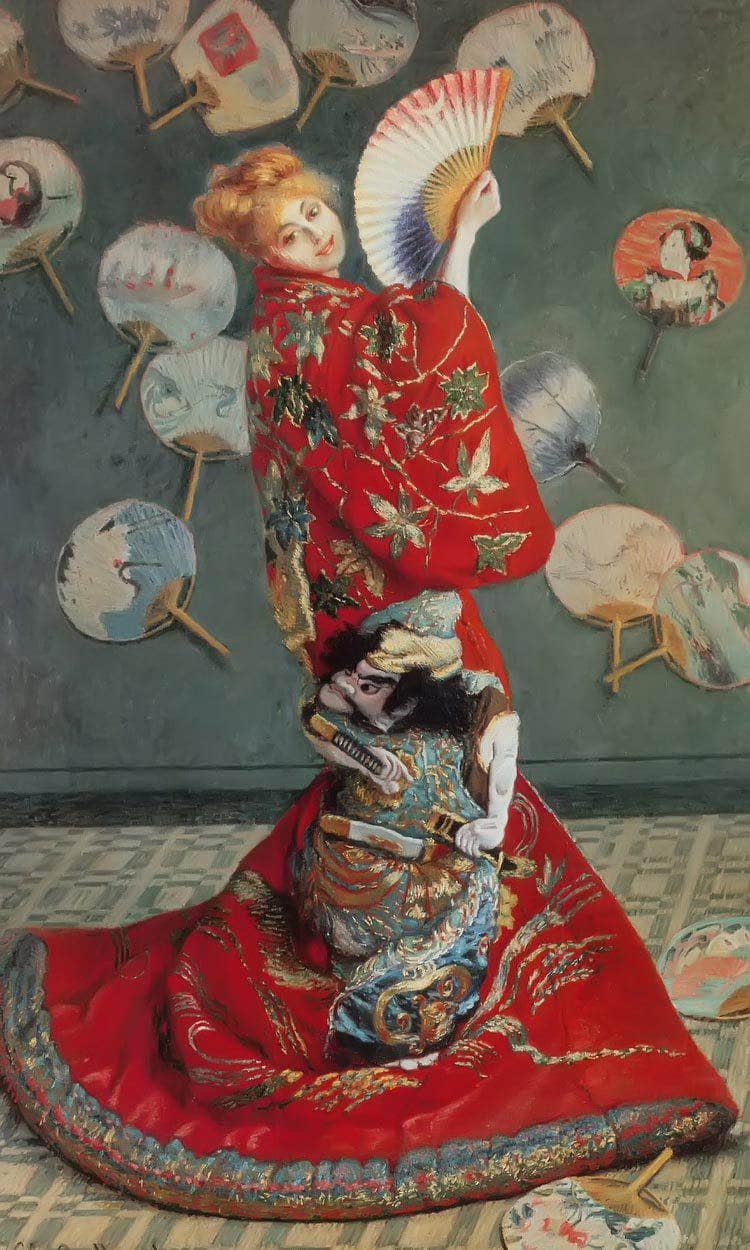 Madame Monet In Japanese Costume By Claude Monet Fine Art Print
