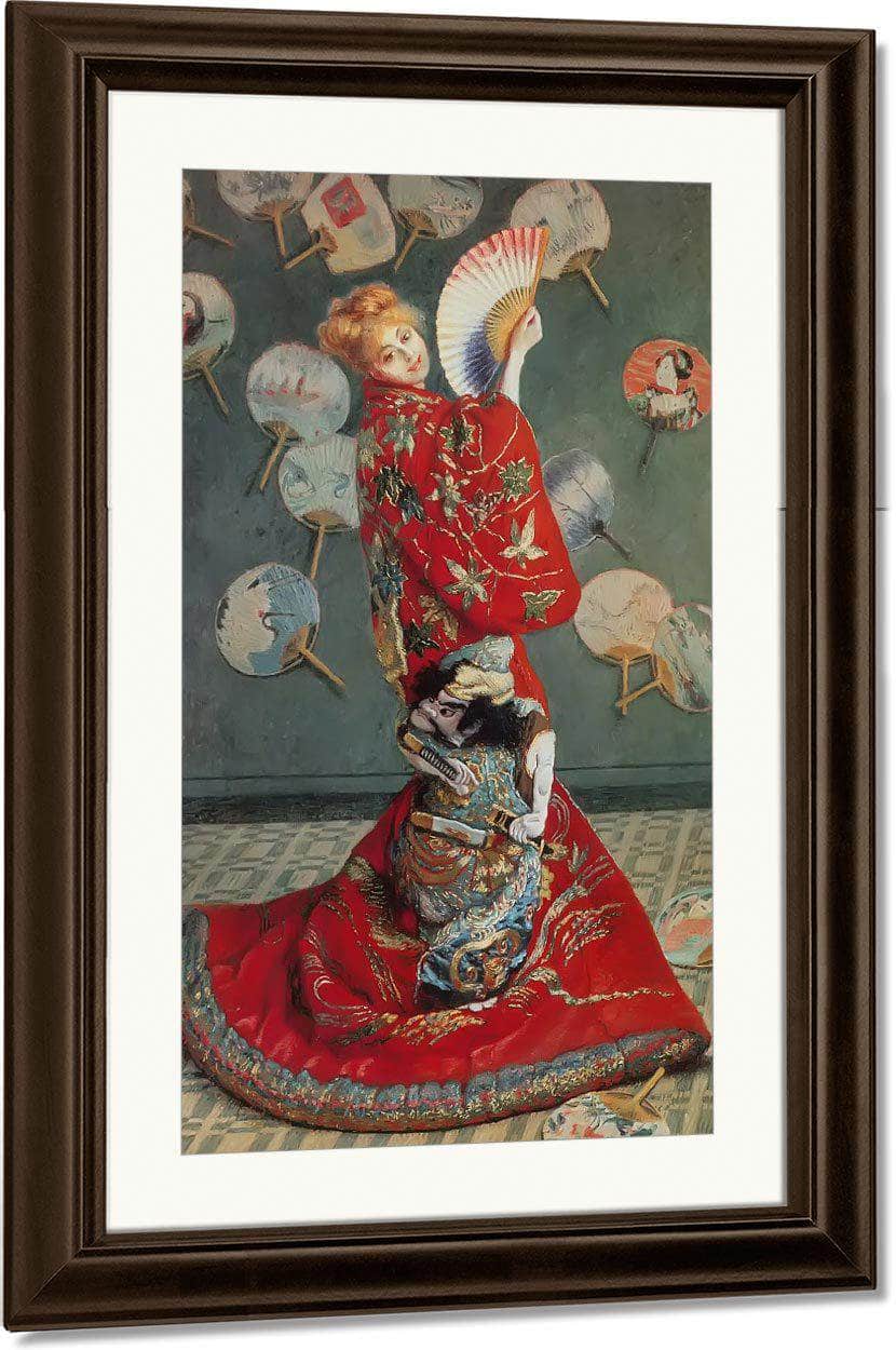 Madame Monet In Japanese Costume By Claude Monet Fine Art Print
