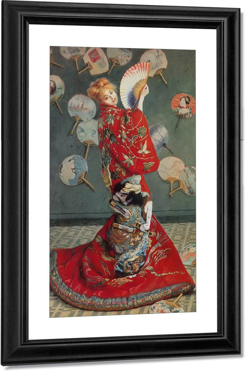 Madame Monet In Japanese Costume By Claude Monet Fine Art Print