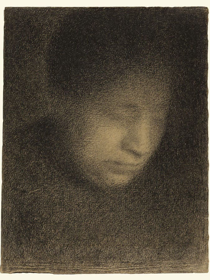 Madame Seurat, The Artist's Mother By Georges Pierre Seurat Fine Art Print