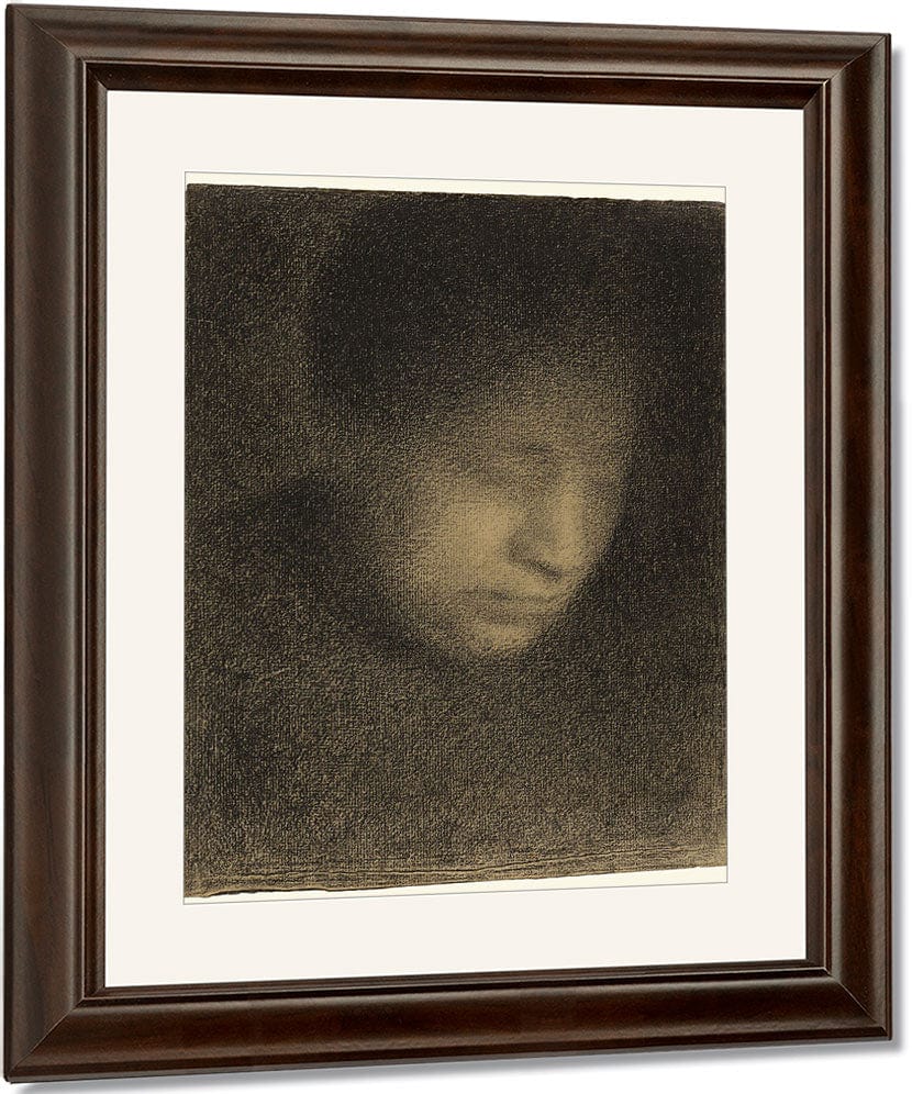 Madame Seurat, The Artist's Mother By Georges Pierre Seurat Fine Art Print