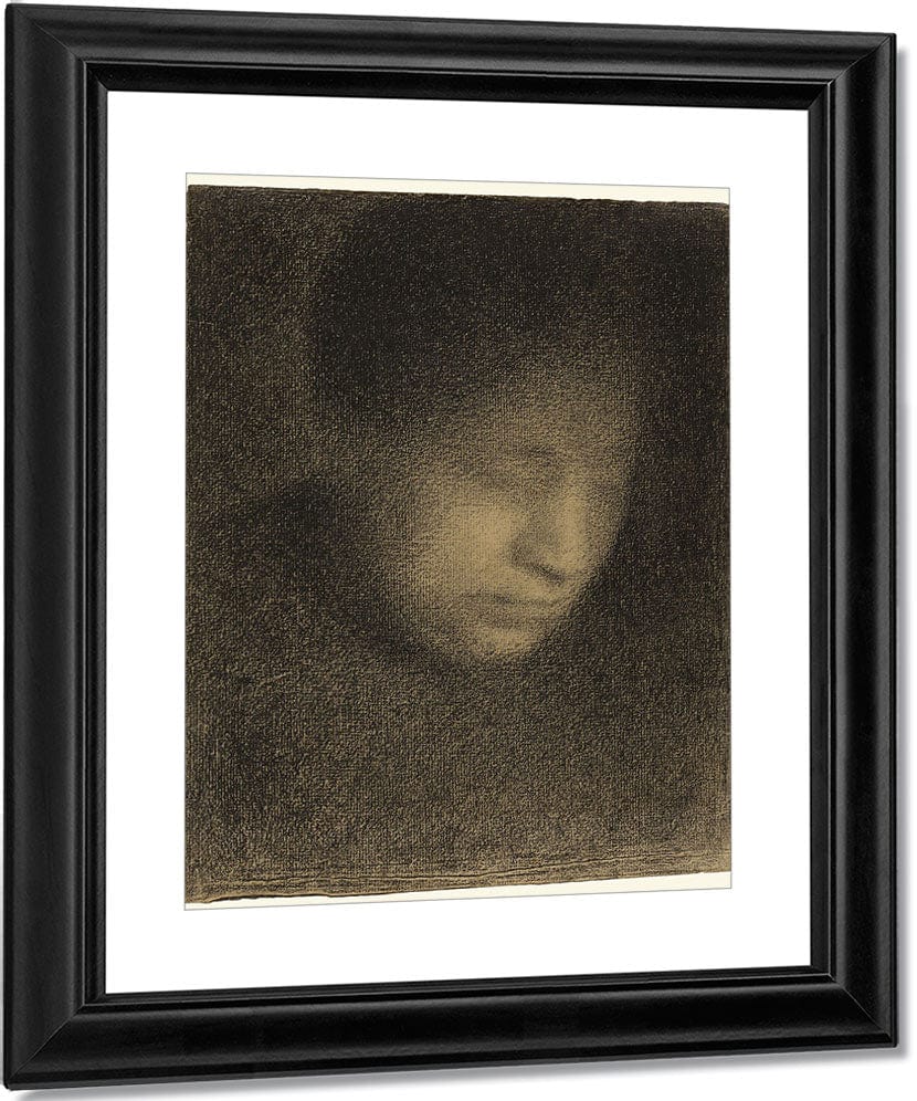 Madame Seurat, The Artist's Mother By Georges Pierre Seurat Fine Art Print