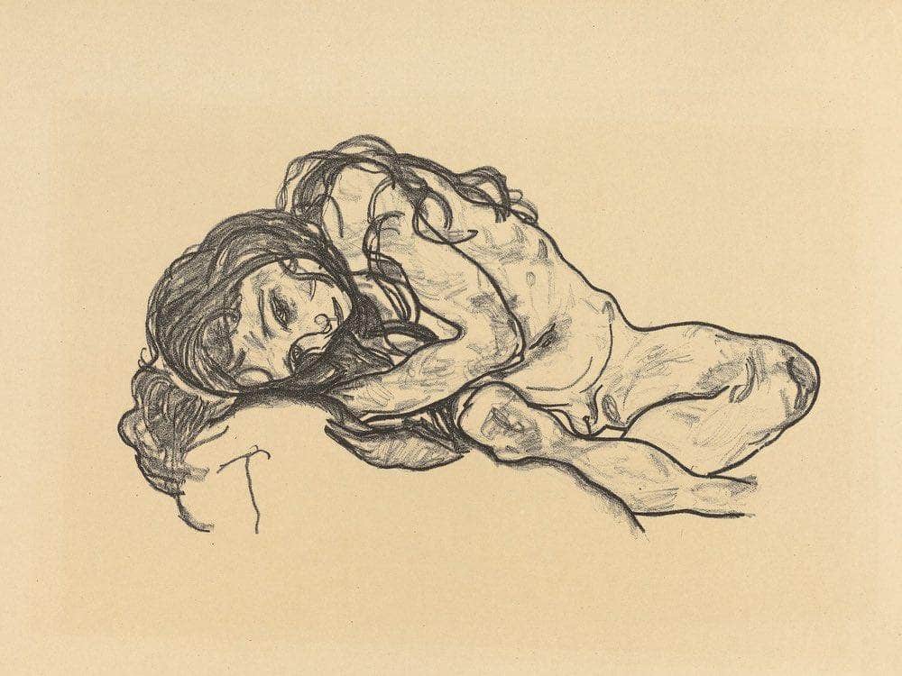 Madchen Girl By Egon Schiele Fine Art Print