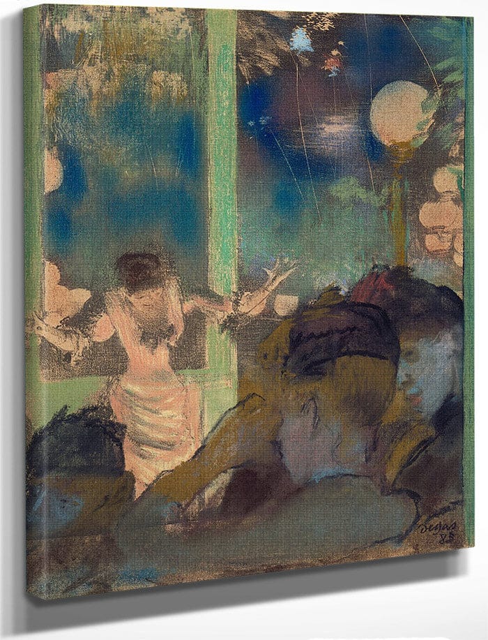 Mademoiselle Be Cat At The Cafe Des Ambassadeurs   1 1 By Edgar Degas Fine Art Print