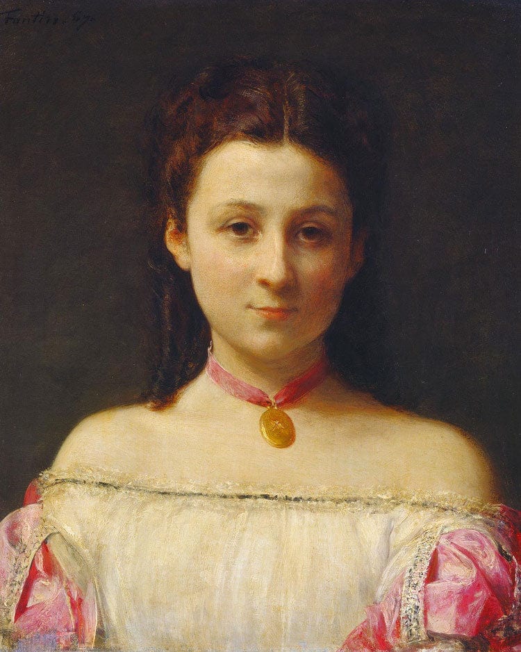 Mademoiselle De Fitz James By Henri Fantin Latour Fine Art Print