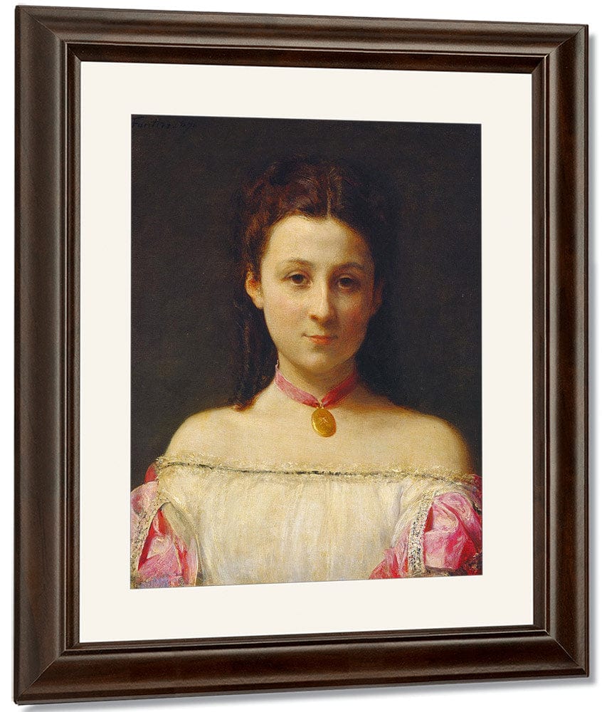 Mademoiselle De Fitz James By Henri Fantin Latour Fine Art Print