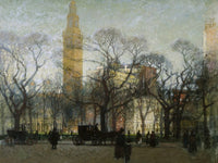 Madison Square In The Afternoon By Paul Cornoyer Fine Art Print