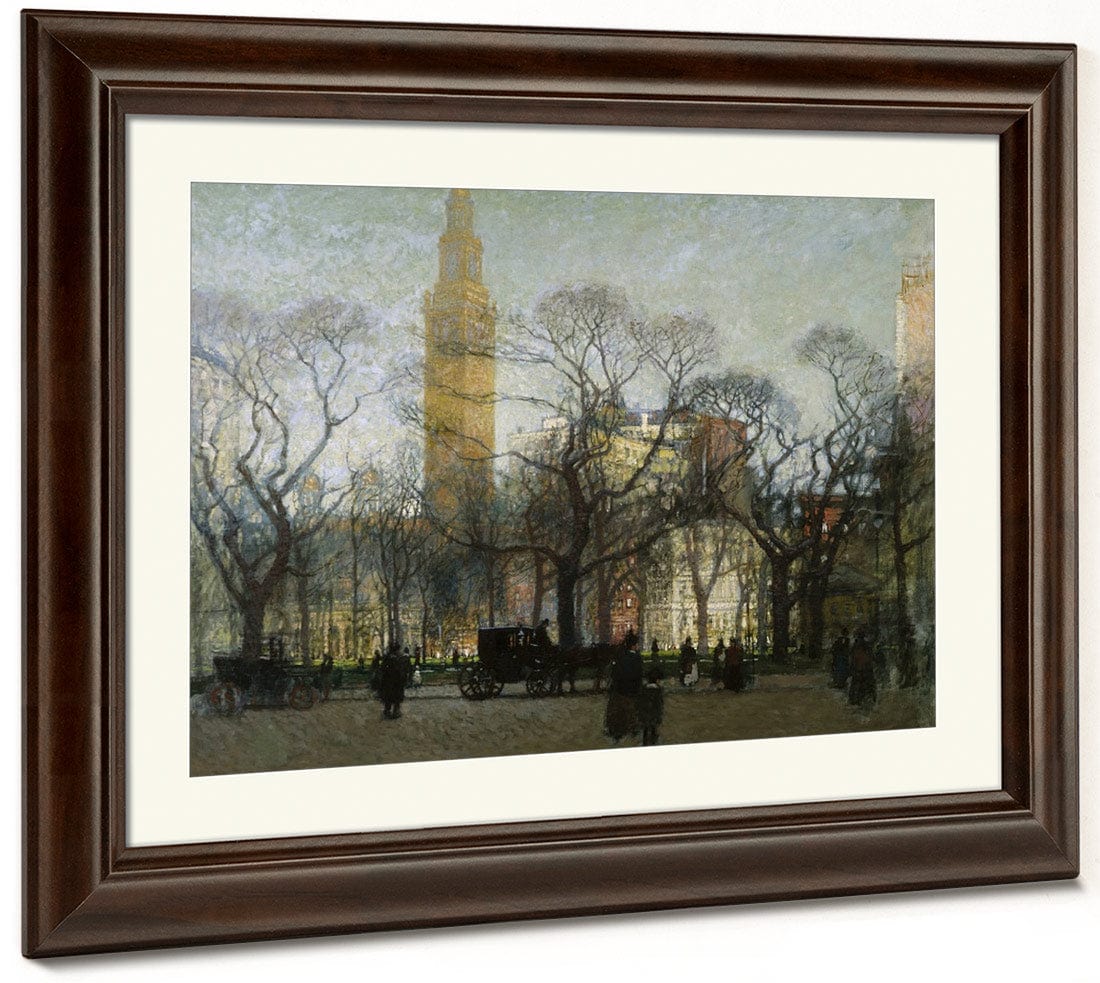 Madison Square In The Afternoon By Paul Cornoyer Fine Art Print