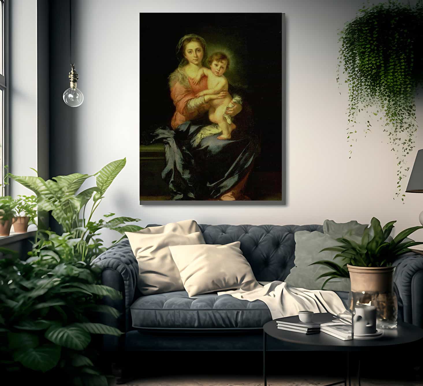 Madonna And Child By Bartolome Esteban Murillo Fine Art Print