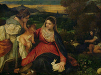 Madonna And Child With St. Catherine (The Virgin Of The Rabbit) By Titian Fine Art Print