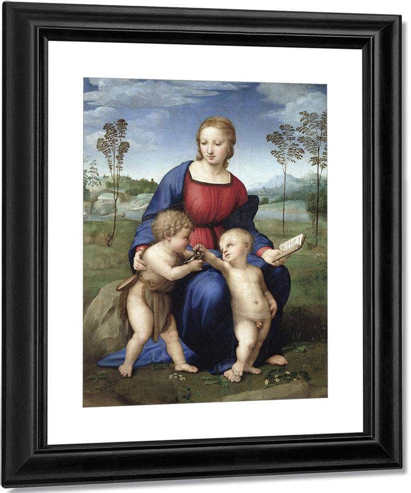 Madonna Del Cardellino (Madonna Of The Goldfinch) By Raphael Fine Art Print