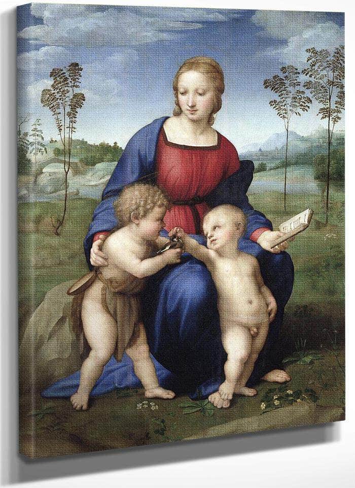 Madonna Del Cardellino (Madonna Of The Goldfinch) By Raphael Fine Art Print