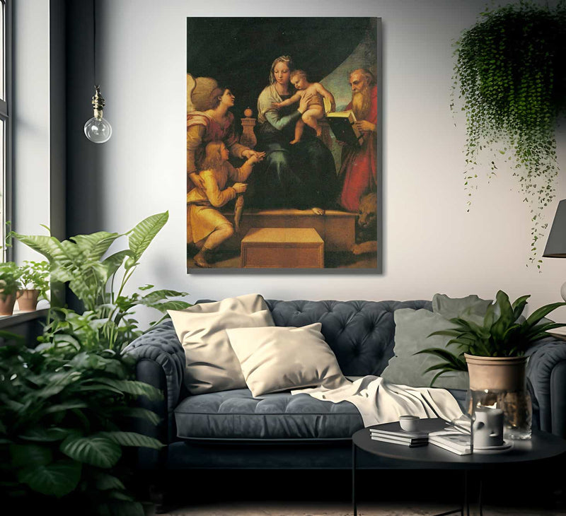 Madonna Della Sedia By Raphael Fine Art Print