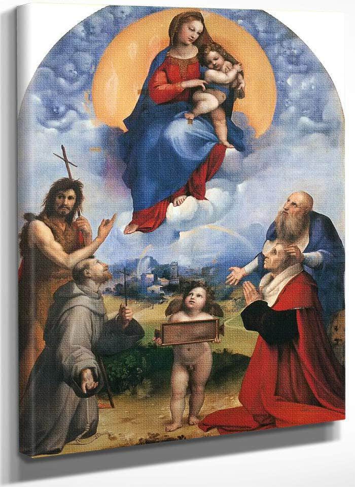 Madonna Di Foligno By Raphael Fine Art Print