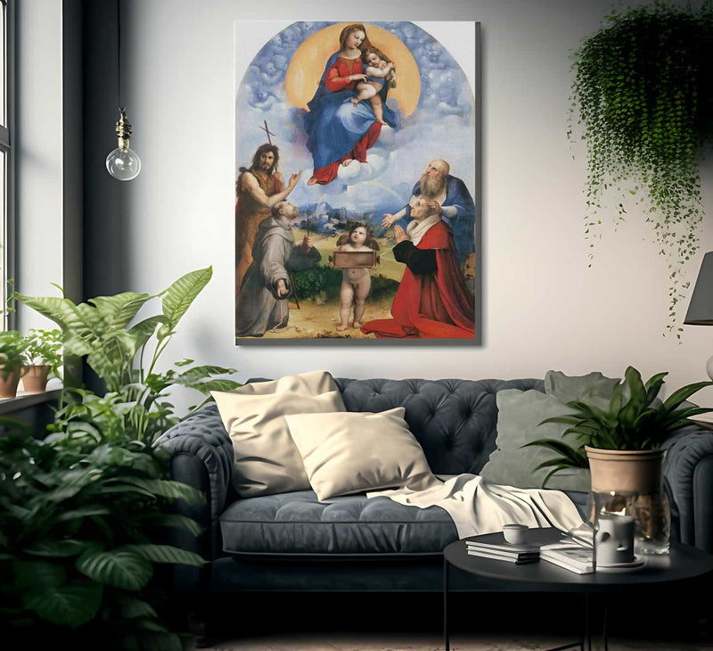Madonna Di Foligno By Raphael Fine Art Print