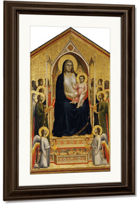 Madonna Enthroned 1310 By Giotto Di Bondone Fine Art Print