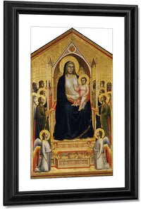 Madonna Enthroned 1310 By Giotto Di Bondone Fine Art Print