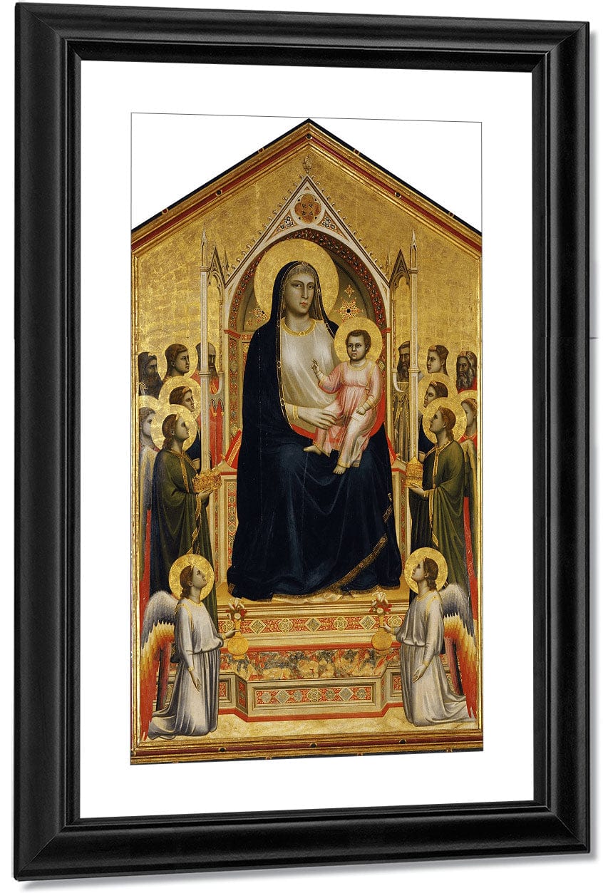 Madonna Enthroned 1310 By Giotto Di Bondone Fine Art Print