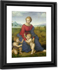 Madonna In The Meadow By Raphael Fine Art Print