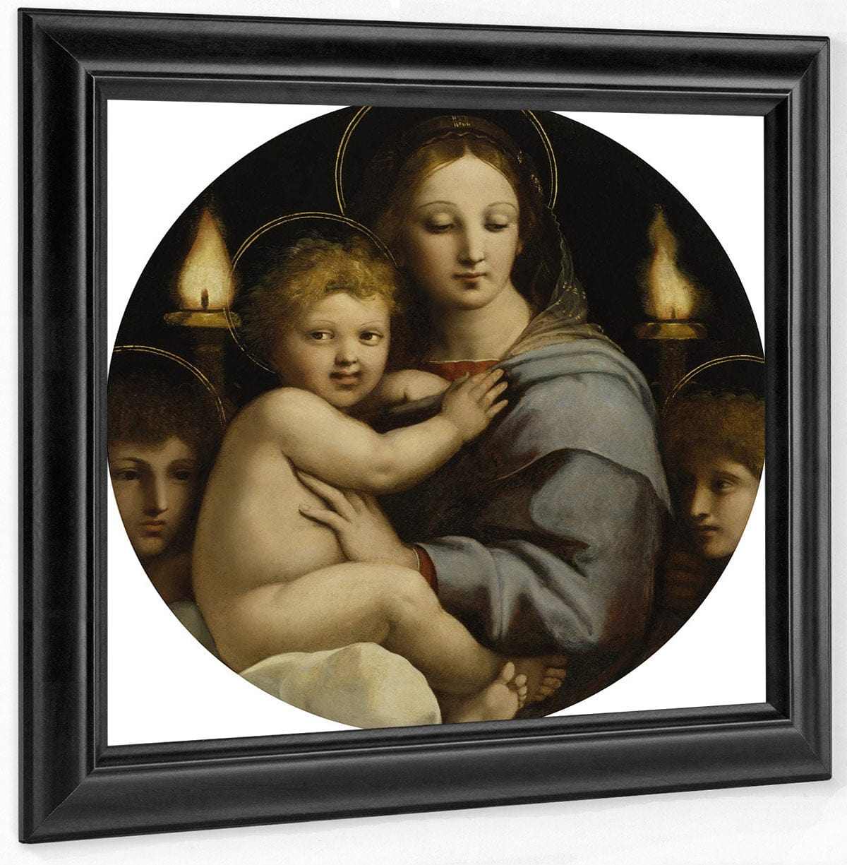 Madonna Of The Candelabra By Raphael Fine Art Print