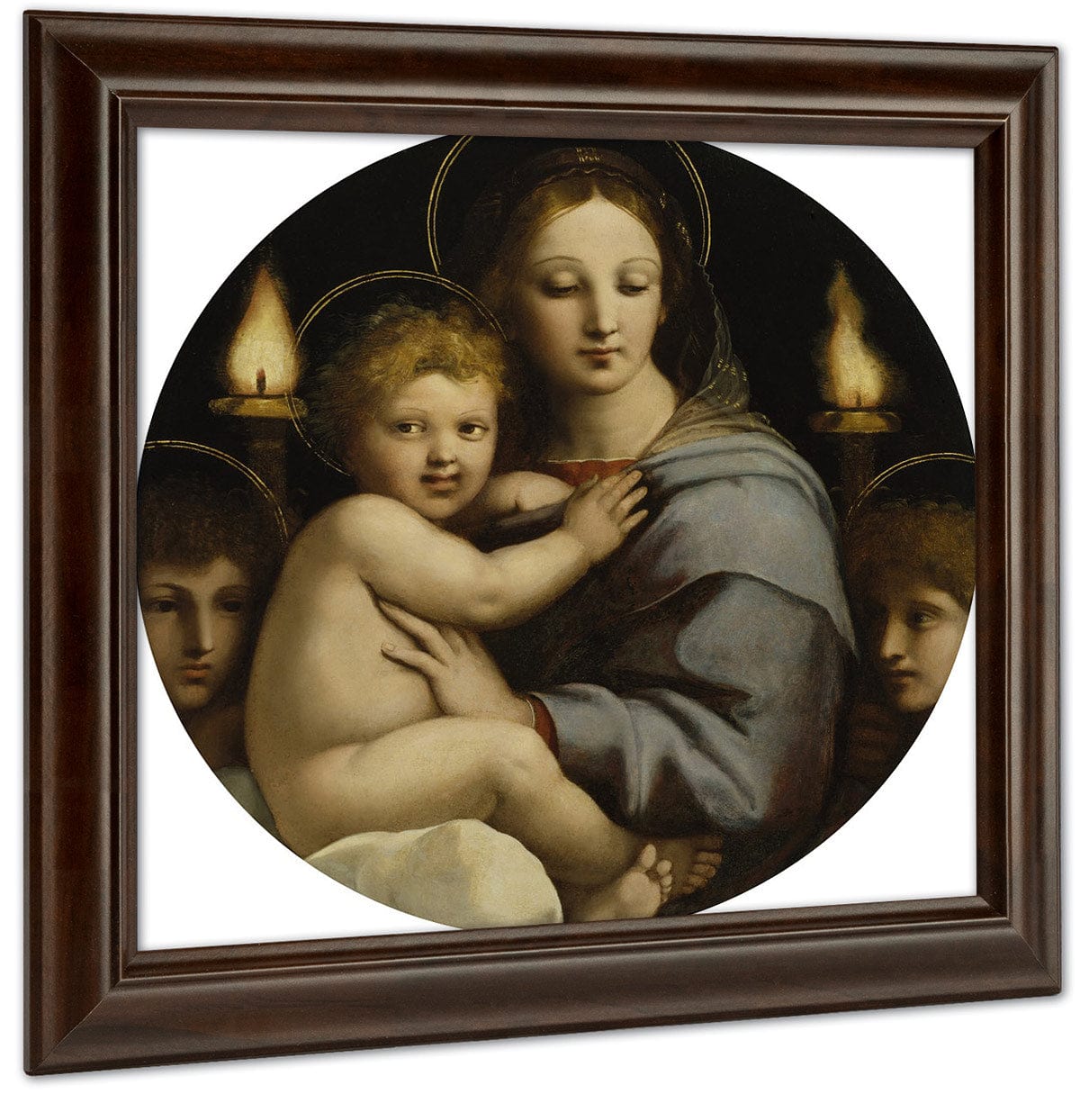 Madonna Of The Candelabra By Raphael Fine Art Print