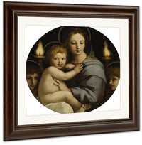 Madonna Of The Candelabra By Raphael Fine Art Print