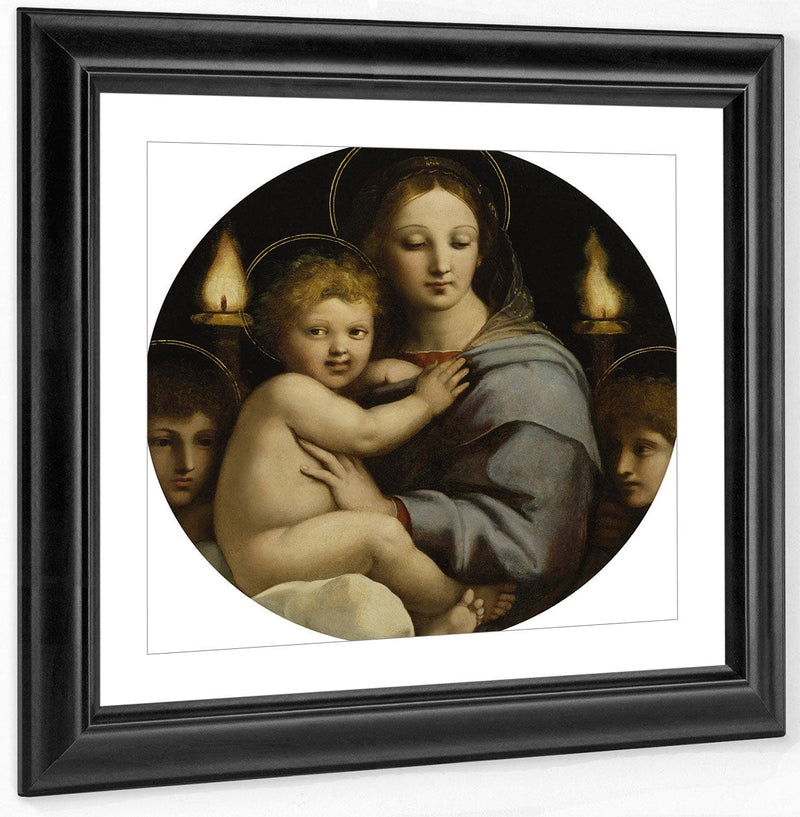 Madonna Of The Candelabra By Raphael Fine Art Print