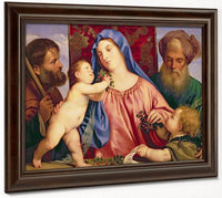 Madonna Of The Cherries With Joseph St. Zacharias And John The Baptist (Panel) By Titian Fine Art Print