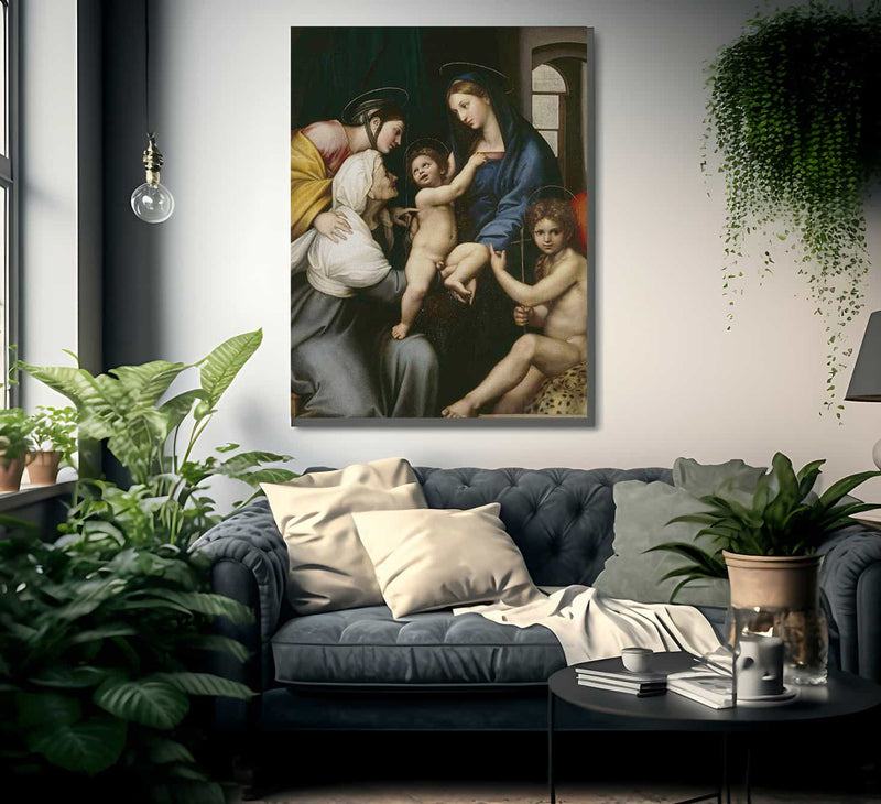 Madonna Of The Cloth By Raphael Fine Art Print