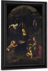 Madonna Of The Rocks By Leonardo Da Vinci Fine Art Print