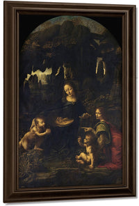 Madonna Of The Rocks By Leonardo Da Vinci Fine Art Print