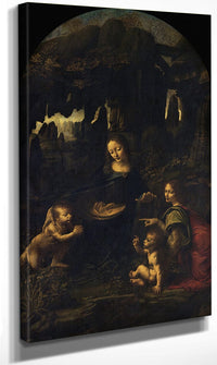 Madonna Of The Rocks By Leonardo Da Vinci Fine Art Print
