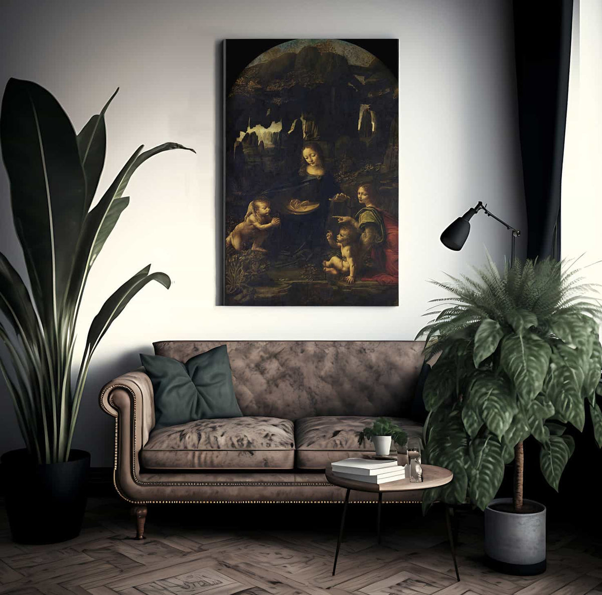 Madonna Of The Rocks By Leonardo Da Vinci Fine Art Print