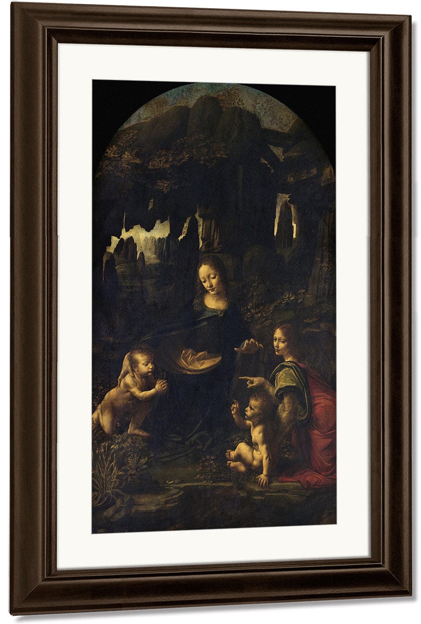 Madonna Of The Rocks By Leonardo Da Vinci Fine Art Print