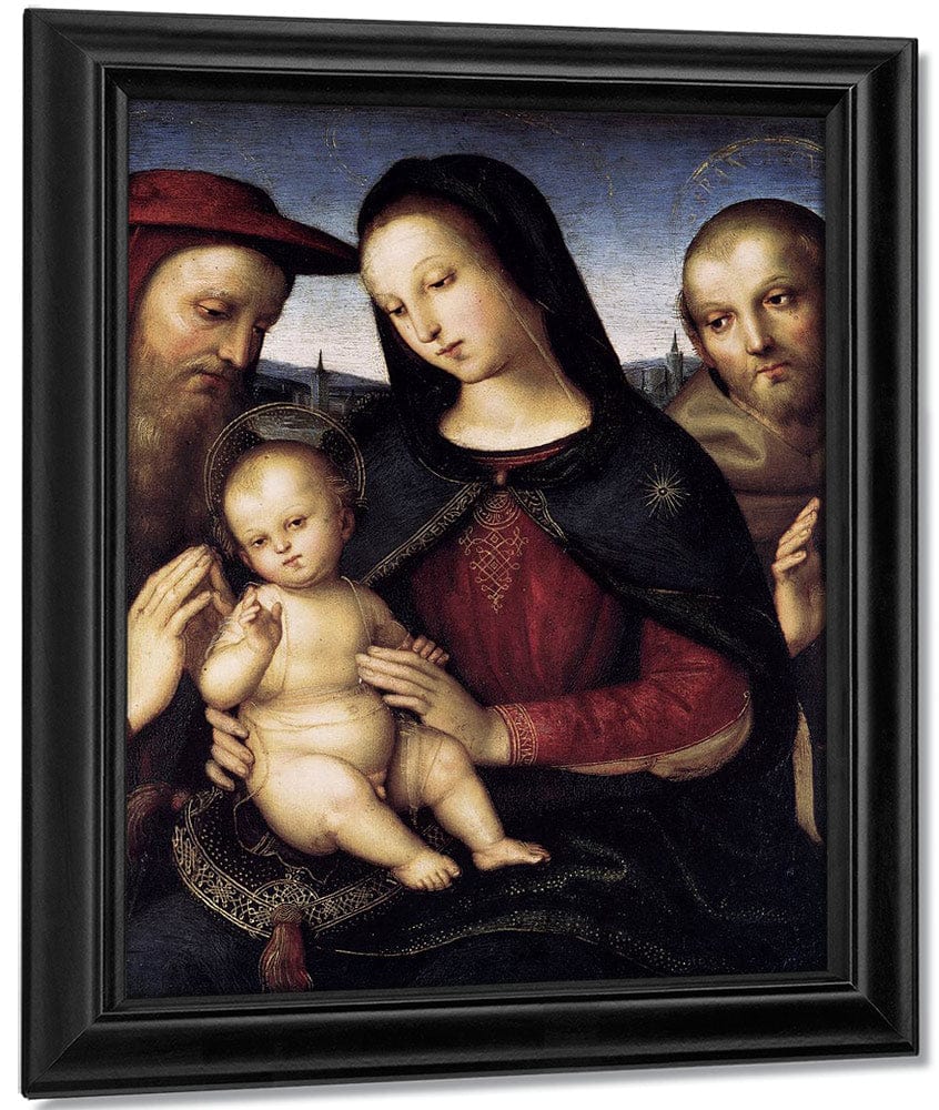 Madonna With Child And Saints 1502 By Raphael Sanzio Fine Art Print